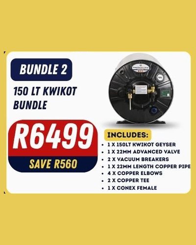 150L Kwikot Geyser Bundle